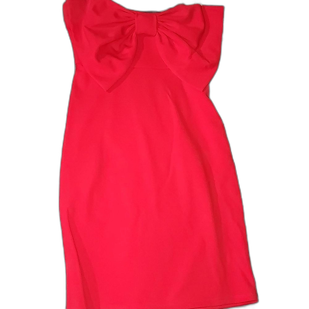 No Boundaries Oversized Bow Mini Dress, Women's Size XXS - Picture 6 of 8